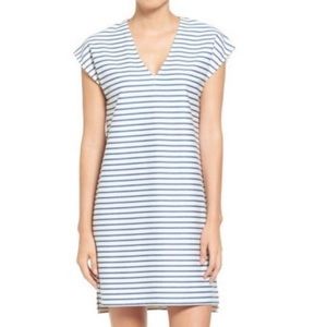 Madewell Striped Vacances Dress in Blue and White Sz XXS